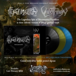 NECROMANTIA / VARATHRON - The Black Arts - The Everlasting Sins LP (GREEN)